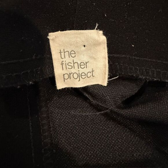 Eileen Fisher Organic Cotton Polyester Dress Pants Slacks Trousers Black Size 10 - Picture 8 of 13